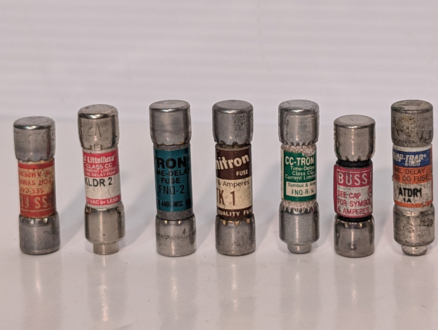 (119) Assorted Fuses, Many Brands and Amperages, Class CC and Similar Sizes
