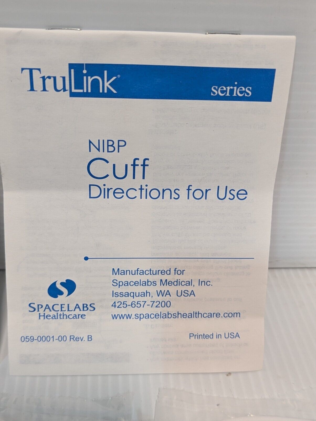 Spacelabs 714-1029-01 Soft Disposable Neonatal Cuff, Pack of 10 - Free Shipping