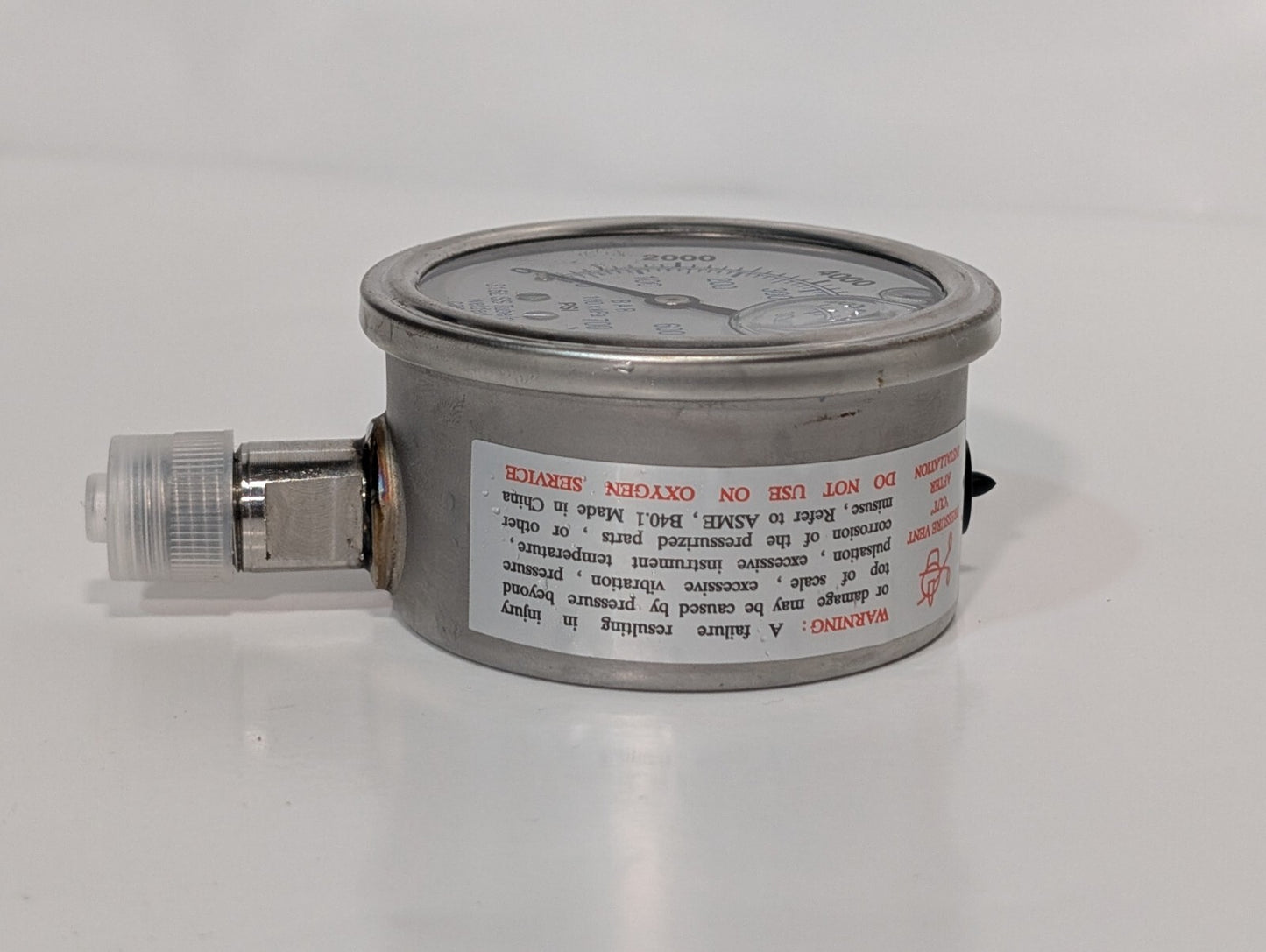 [1] Pic Gauges 301L-254P Industrial Pressure Gauge, 3,000 Psi, 2.5", 1/4" LM