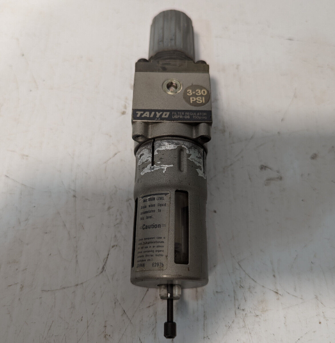 Taiyo USFR-06 Filter Regulator, 3-30PSI, 150psig 