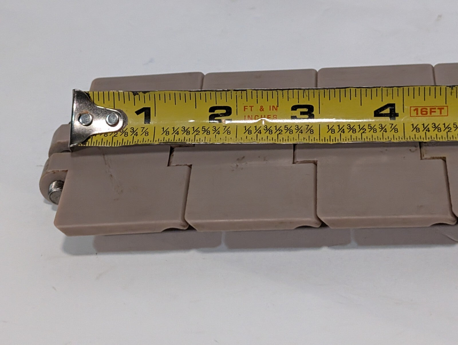 (3) Marbett Rexnord 880TK450 4-1/2" Brown HP Table Top Chain RH450, 48" 16" 28"