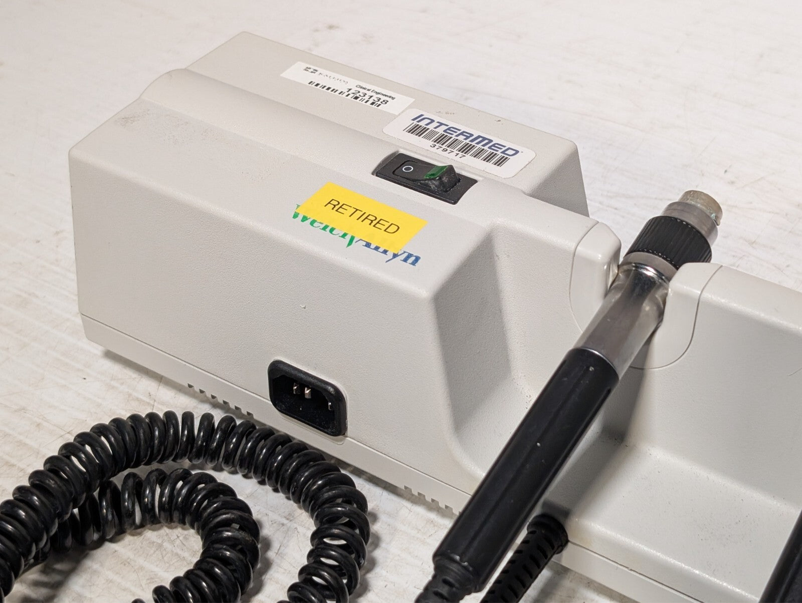 Welch Allyn 767 Series Transformer with 2 Otoscopes, No Heads (Sticker: Retired)