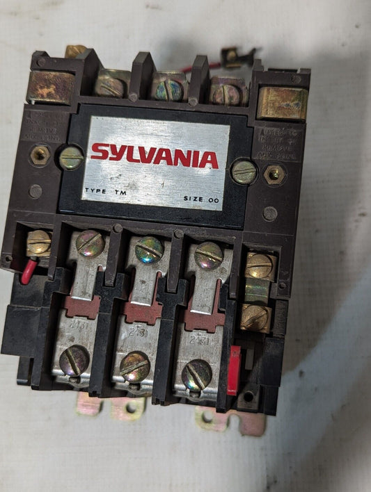 Sylvania T13U03A Motor Starter, NEMA Size 00, 110/120v Coil, 9A,600VAC Max