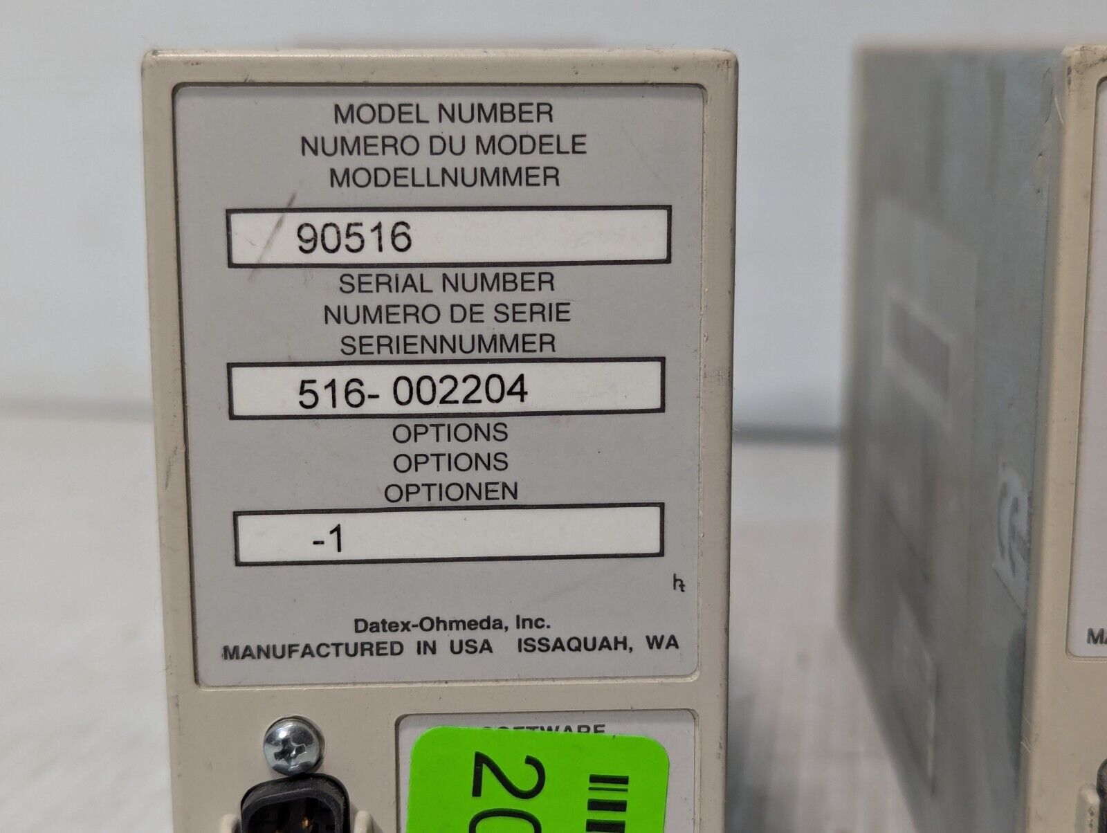 SpaceLabs 90516 Capnograph CO2 Gas Module - Free Shipping