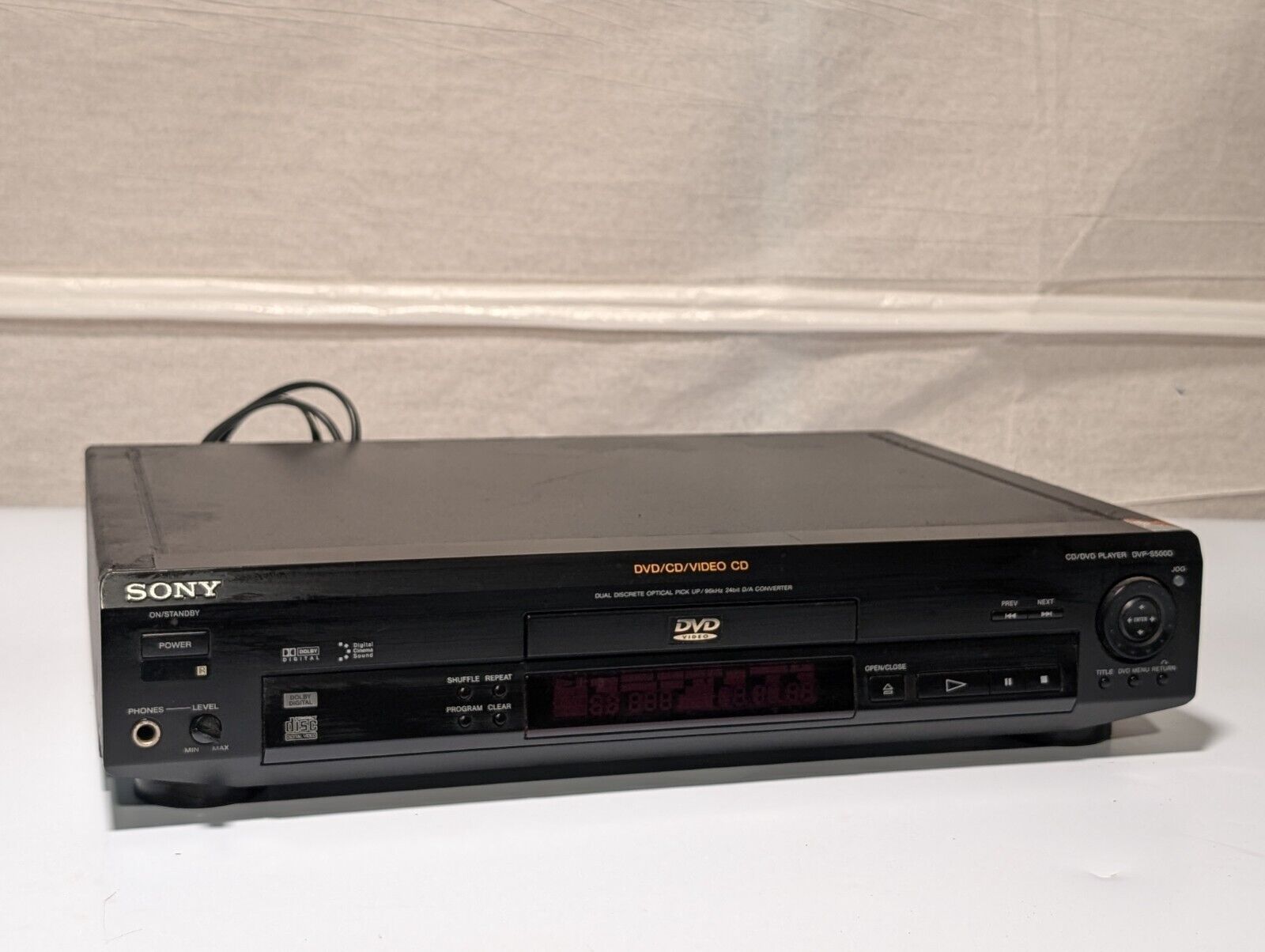 Sony DVP-S500D DVD/CD/Video CD Player, 5.1 Channel, No Remote