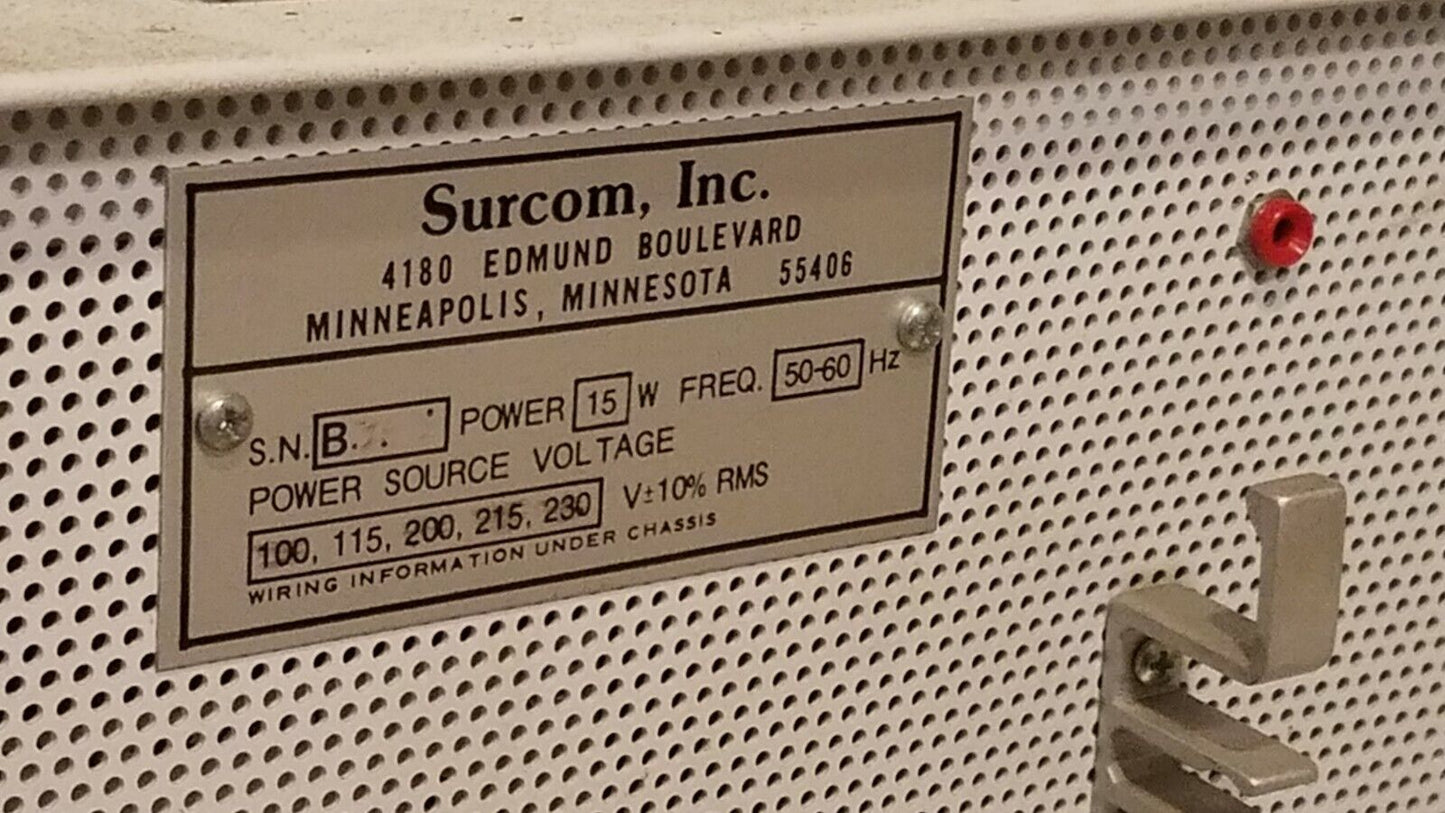 Surcom Minnesota Impedance Cardiograph 304B