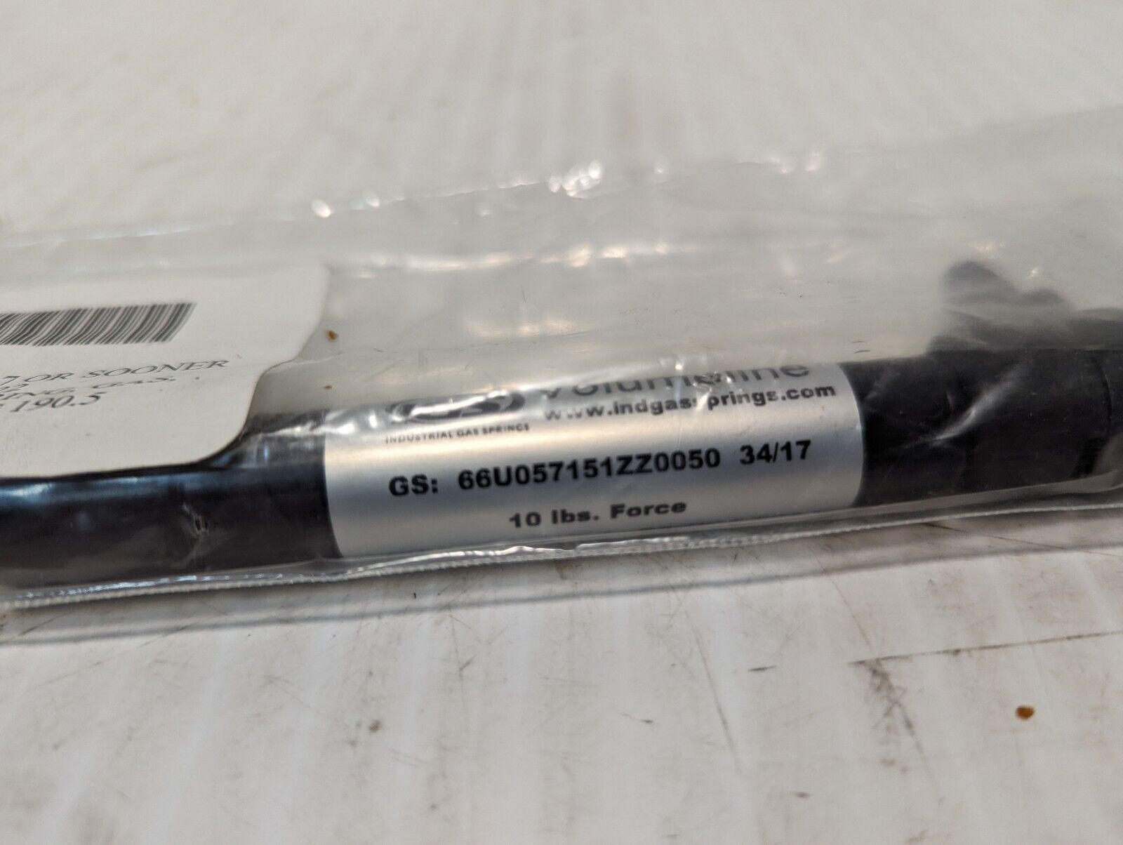 IGS 66U057151ZZ0050 Volumeline Gas Spring, 10 Lbs Force - Free Shipping