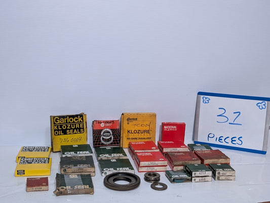 (31) Assorted Oil Seals, Garlock Klozure, National Seals, CR Services