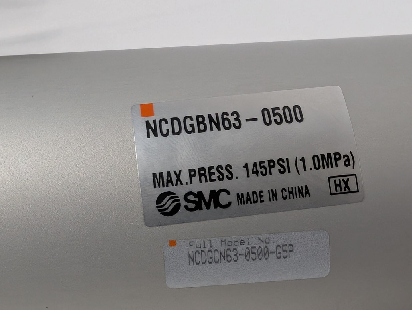 SMC Pneumatics NCDGBN63-0500 Air Cylinder NCDGBN63-0500-G5P, 145PSI