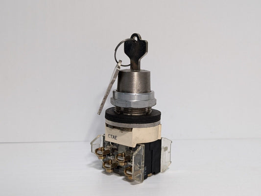 Allen Bradley 800T-J631KC7 Keyed 3 Position Selector Switch, Series T, 30mm