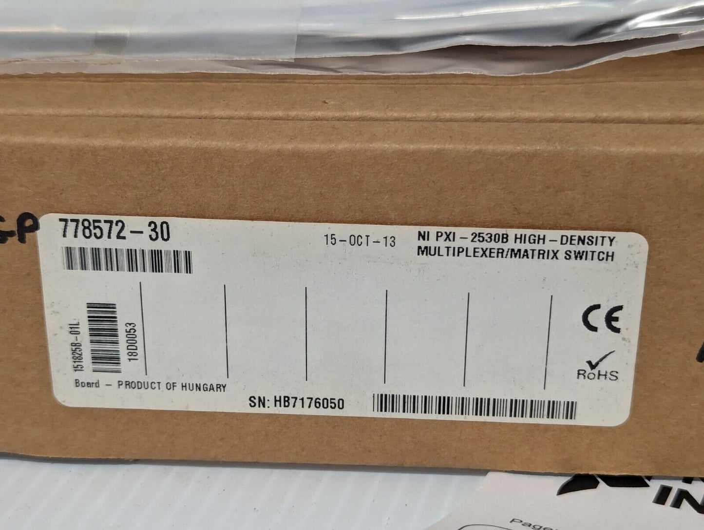 National Instruments PXI-2530B 128-channel reed relay, high-density multiplexer