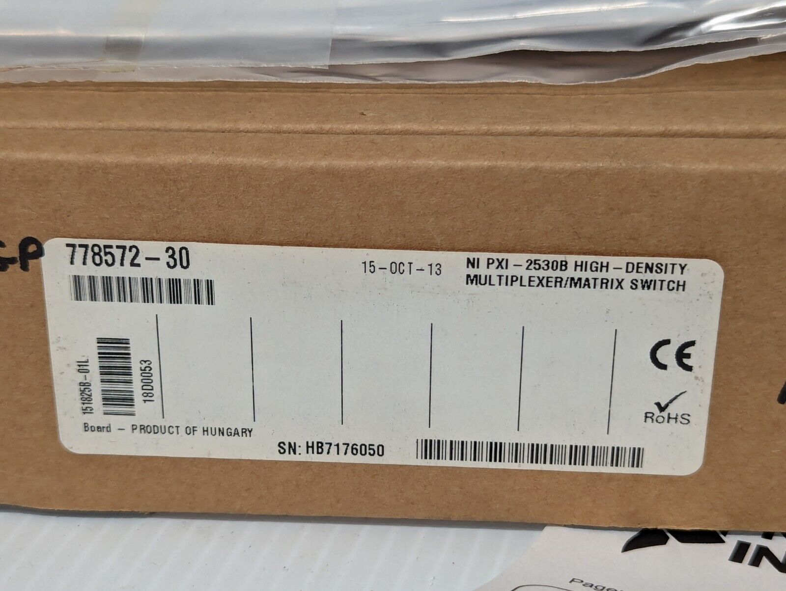 National Instruments PXI-2530B 128-channel reed relay, high-density multiplexer