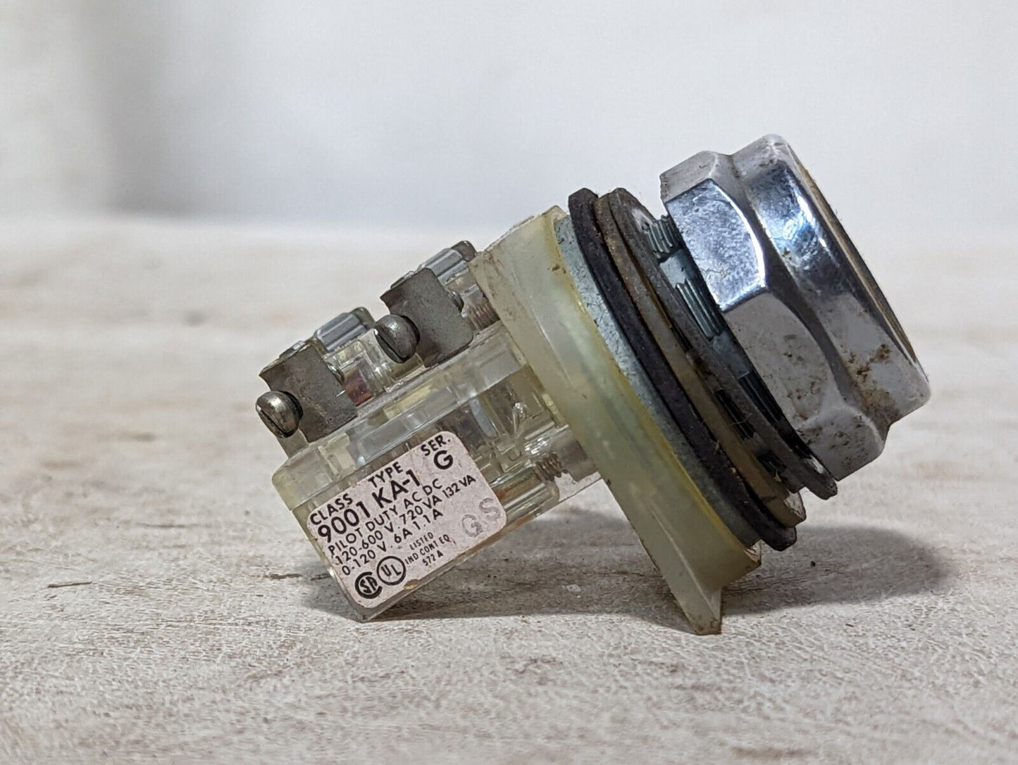 Square D 9001 KA-1 Fingersafe Contact Block Series G, blue