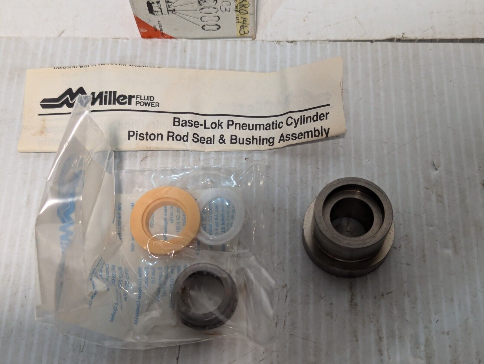 Lot of 2 Miller 051-KR014-63 Hydraulic Cylinder Piston Rod Seal,  5/8" Dia. Rod
