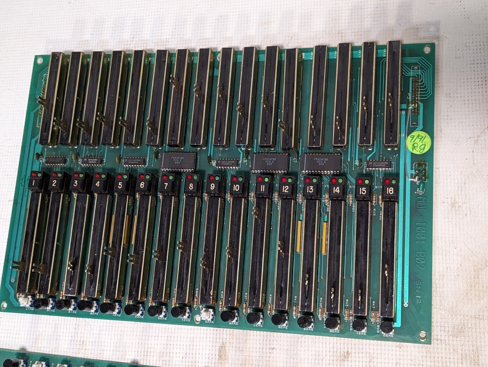 Unbranded MDL 1001CO1 16 CHANNEL SLIDER/SWITCH BOARD - Free Shipping