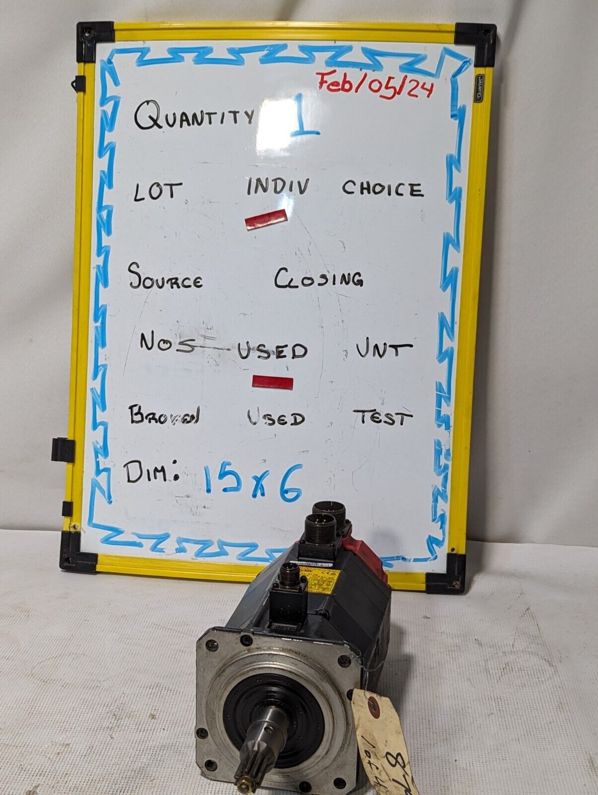 FANUC a3/3000 AC Servo Motor, A06B-0123-B175, 127V 3PH 3000RPM