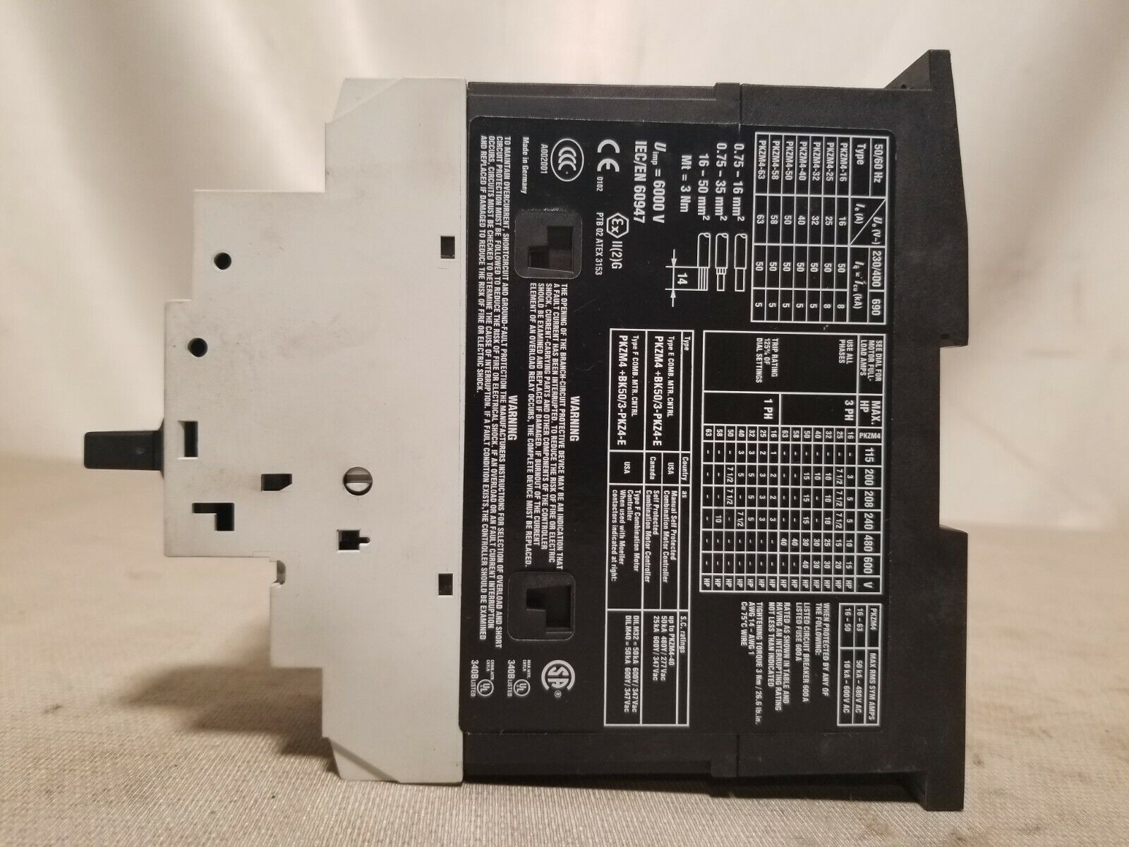 Moeller PKZM4-32 manual motor protector