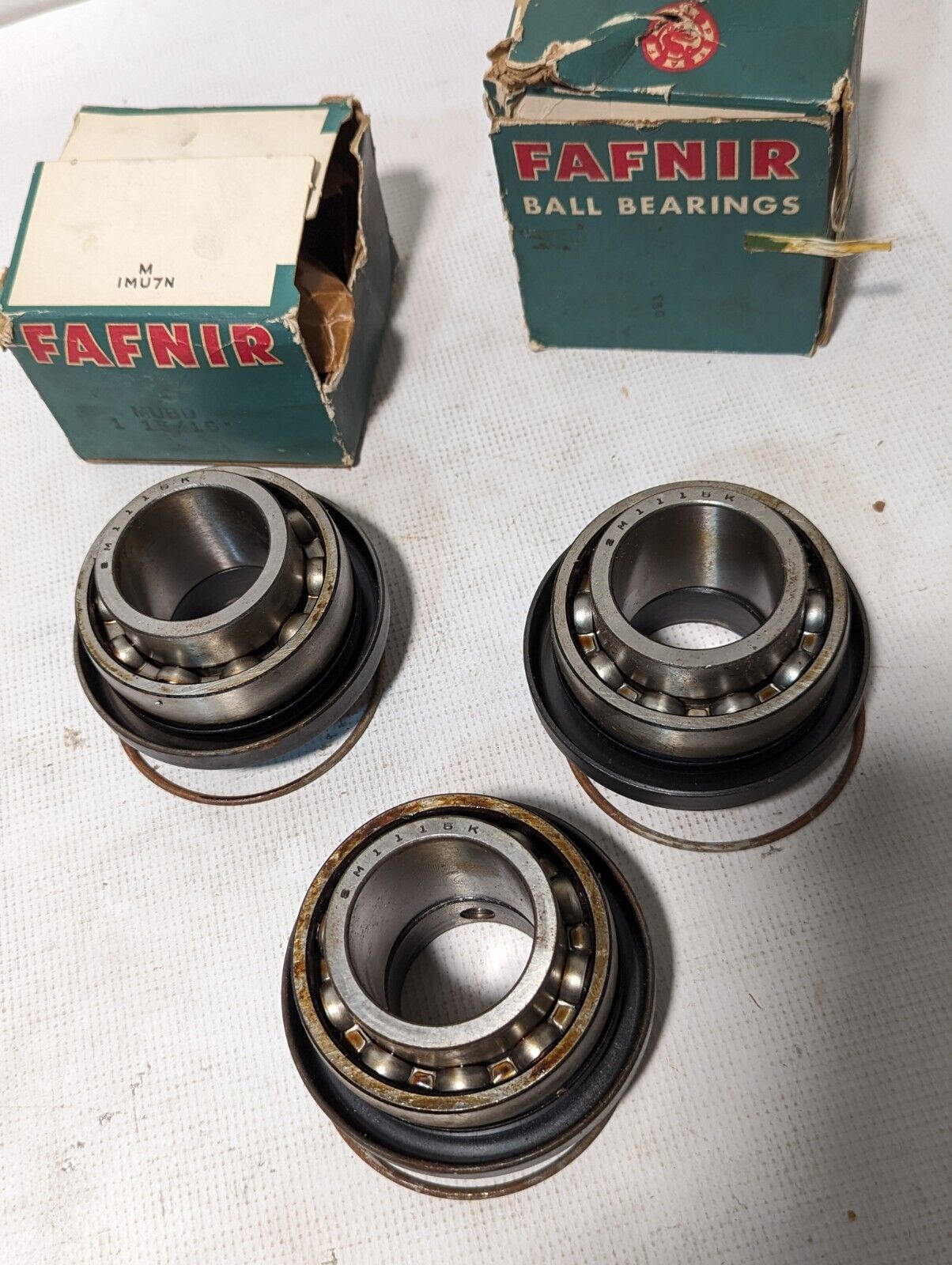 Fafnir SM1115K MUBD 1-15/16” Roller Ball Bearing with Collar - Free Shipping