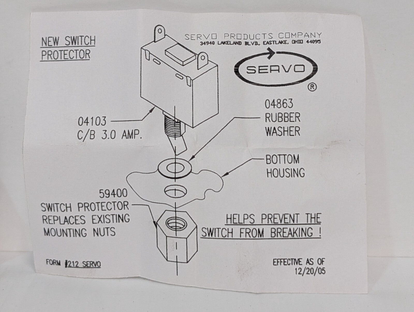 AIRPAX T11-4-3.00A-26478-2 Magnetic (Hydraulic Delay) Circuit Breaker, 3A, 1KA