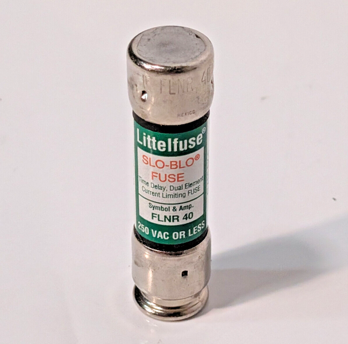 10 Count Box: Littelfuse FLNR 40, Slo-Blo Fuses, 250VAC, Class RK-5