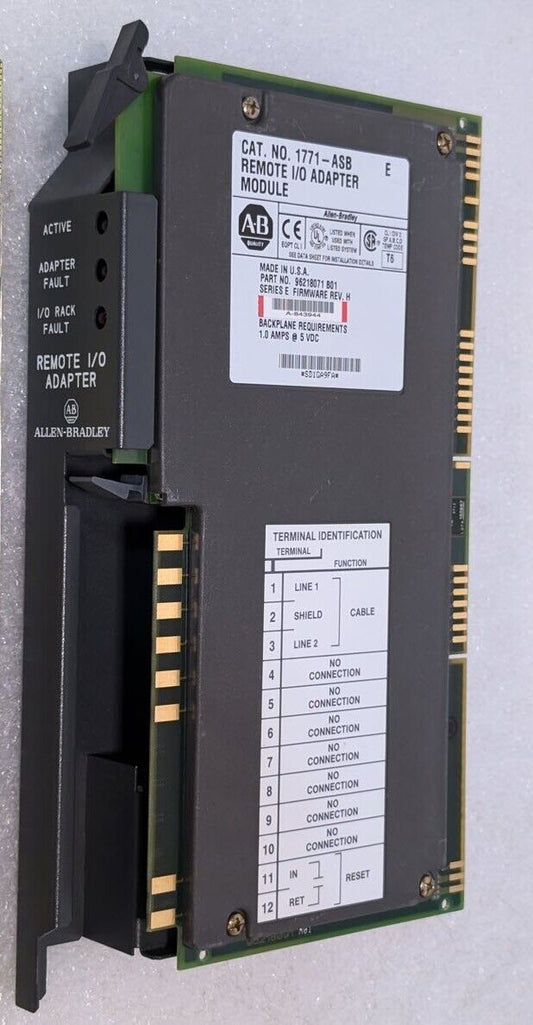 Allen Bradley 1771-ASB/E Remote Input / Output Adapter Module