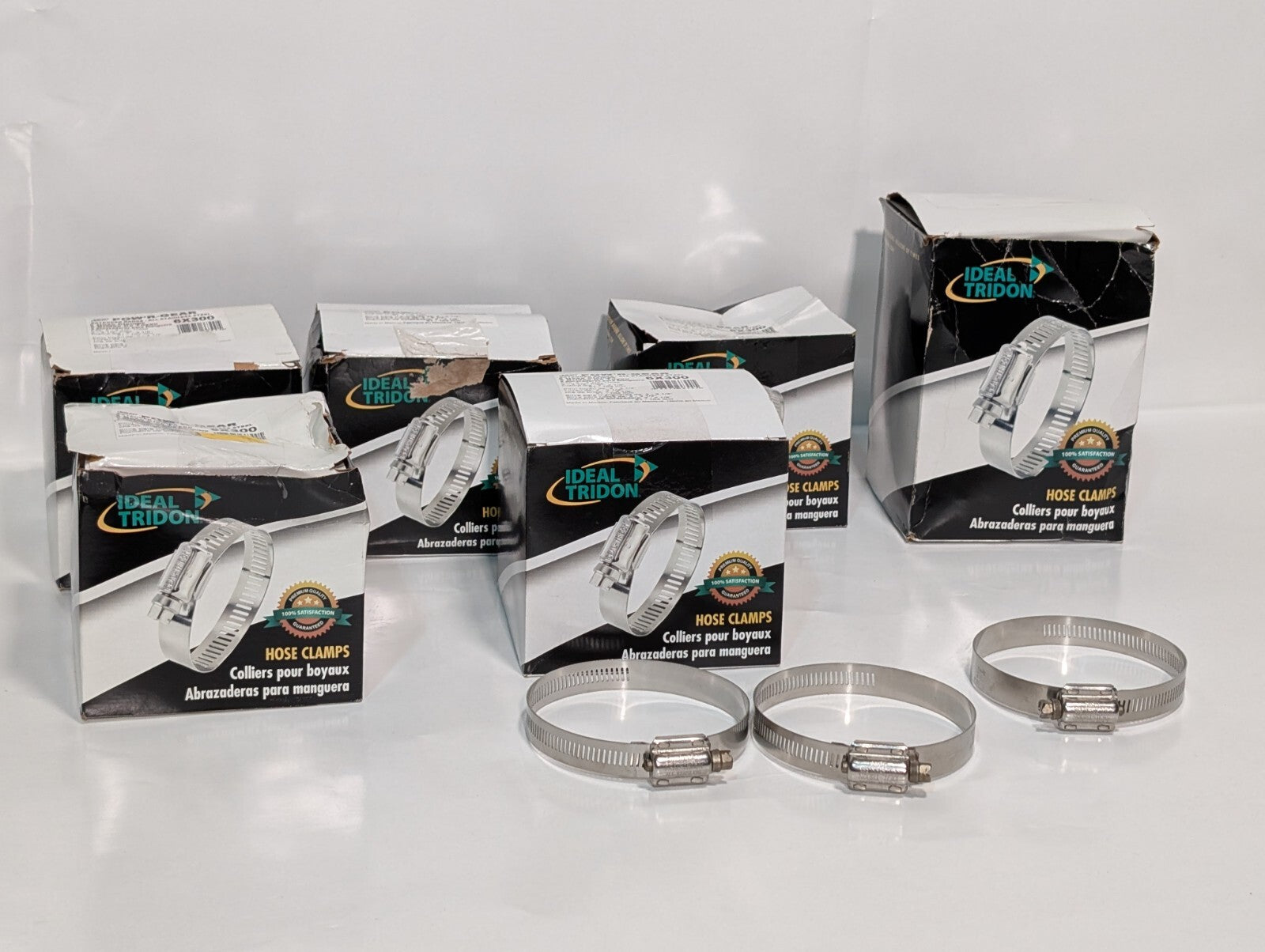 [35] Ideal Tridon Pow'r-Gear 6X300 Hose Clamp Size 412, Extended Range Stainless