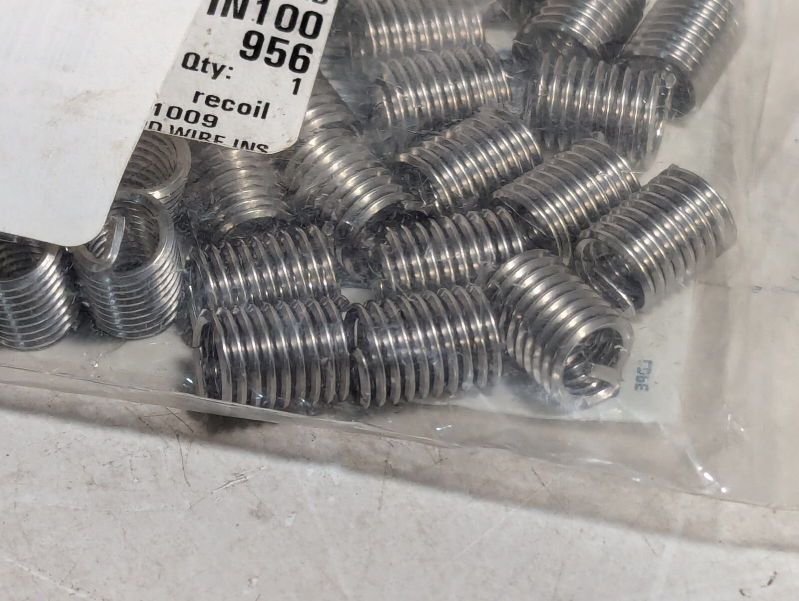 (100) RECOIL 03054 5/16"-18 Thread Size Stainless Steel STI Thread Repair Insert