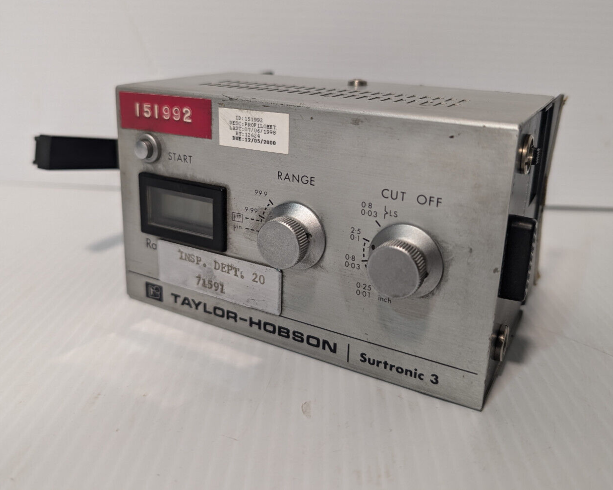 Taylor-Hobson Surtronic 3 Surface Roughness Gage Tester Profilometer -Free Ship.