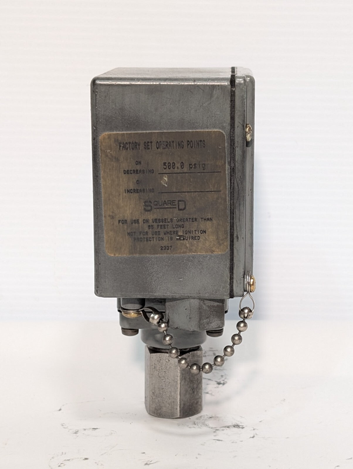 Square D 9012 GCW-21 Pressure Switch / Interrupter Series C 20-1000 psig