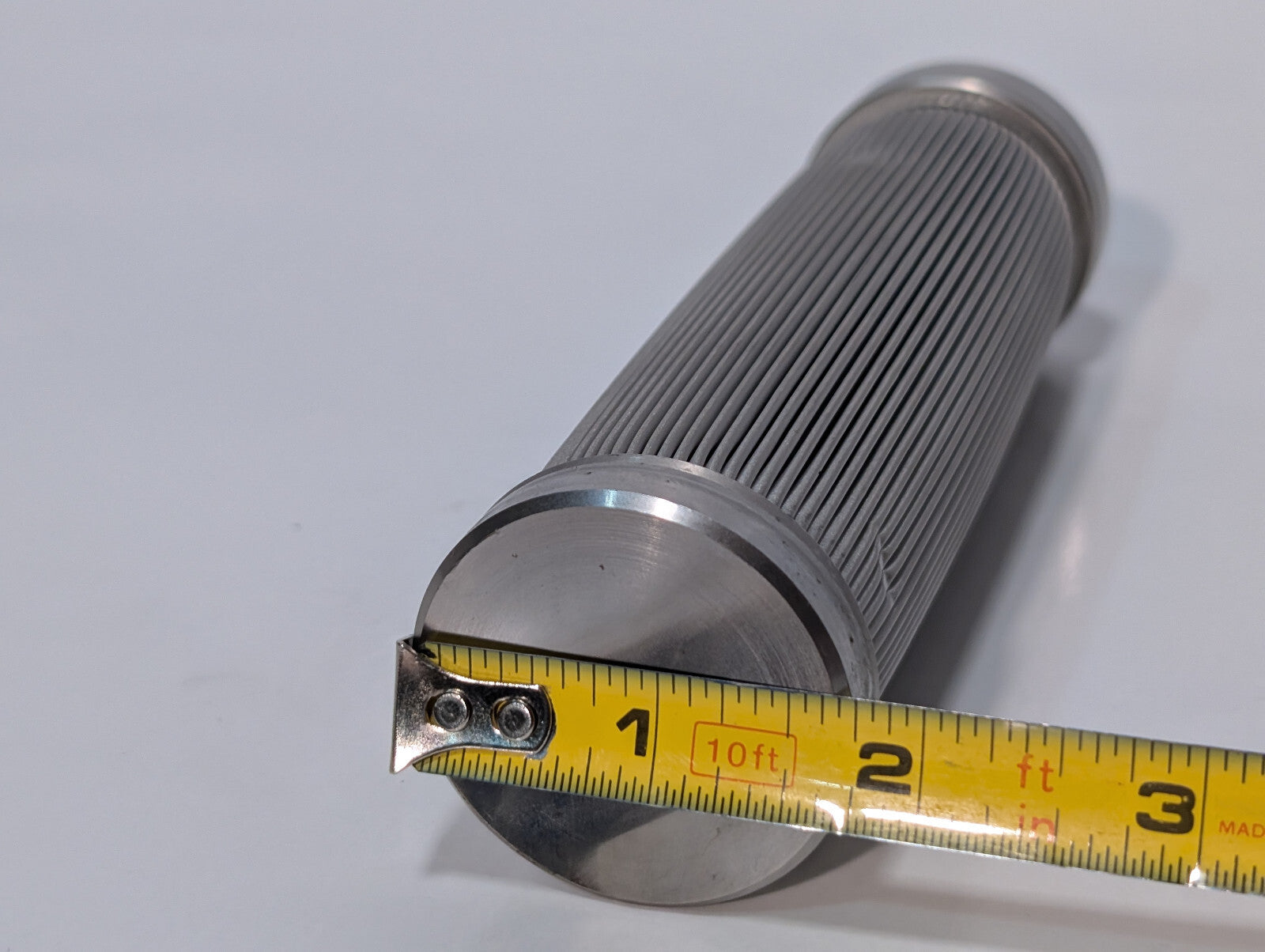 536G-10AN Stainless Steel Inline Filter, 6.5" Length
