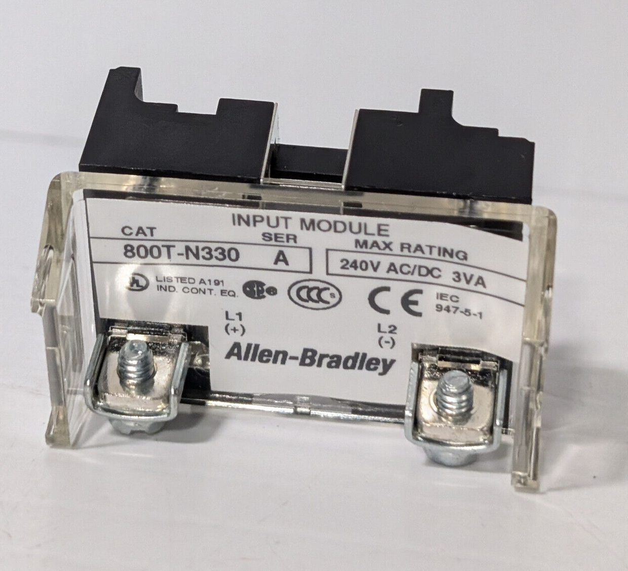 Allen Bradley 800T-N330 Bulletin 800T Input Power Module, 240 VAC