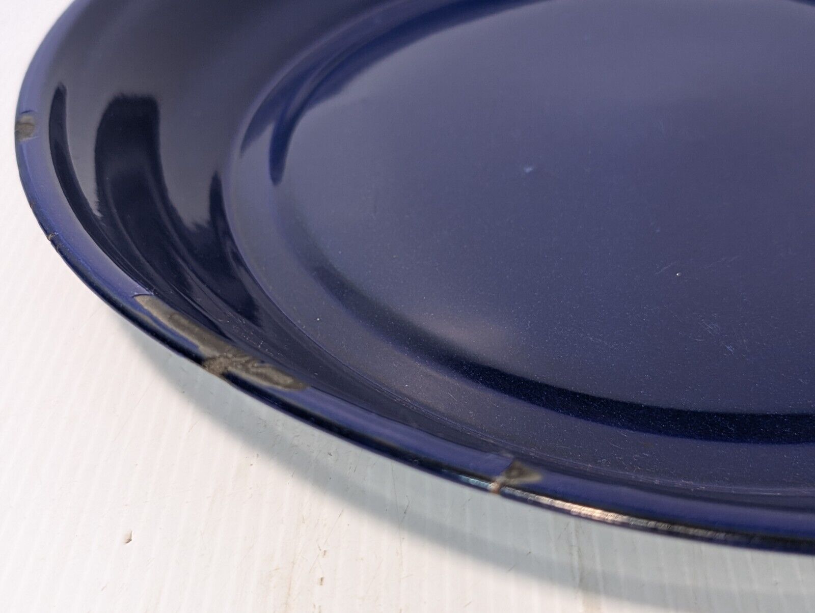 Vintage Sturdy Dark Blue TAIPRO Serving Tray, 15 3/4" inches diam- Free Shipping