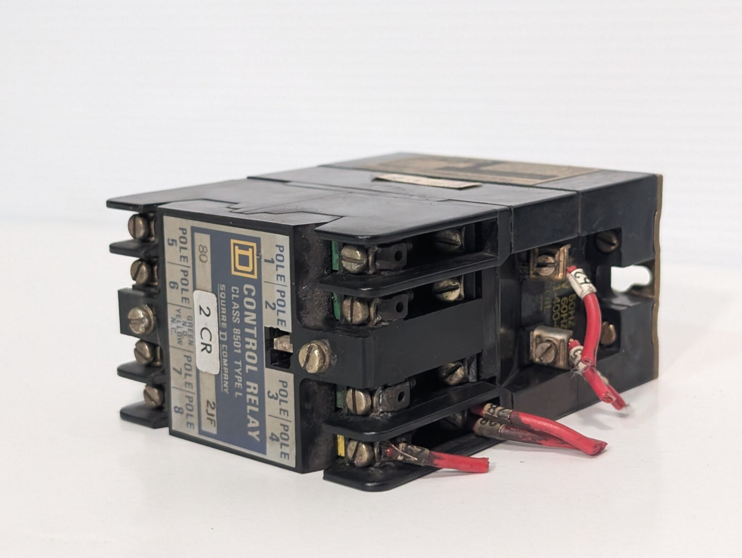 (5) Square D 8501 L0-40 Control Relay 120V Coil LO-40