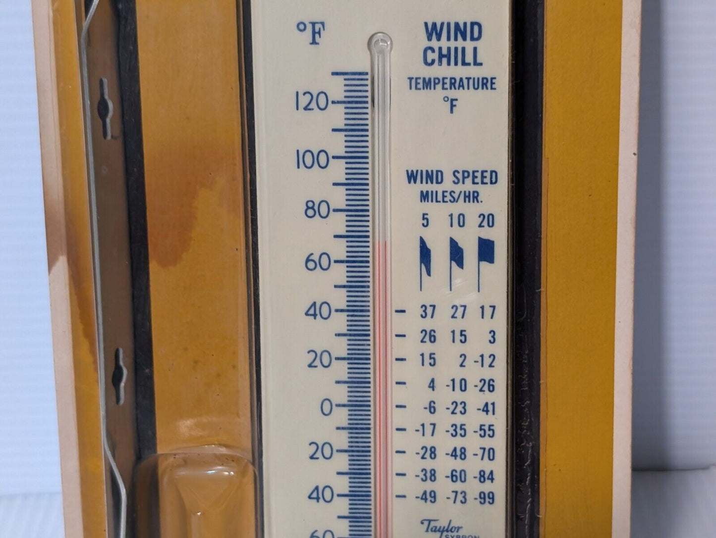 Sybron Taylor 5304 Outdoor Wind Chill Thermometer as pictured in original box