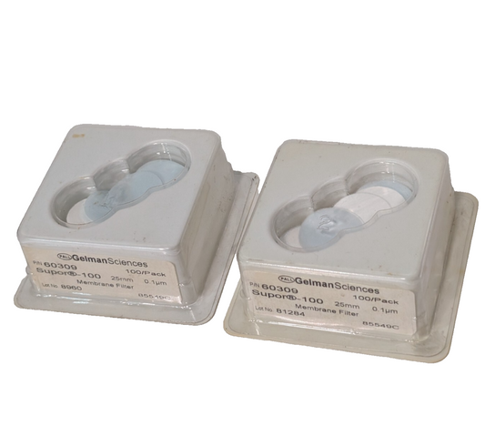 2 Packs: Pall Gelman Sciences 60309 Supor-100 Membrane Filter Discs, 25mm, 0.1μm