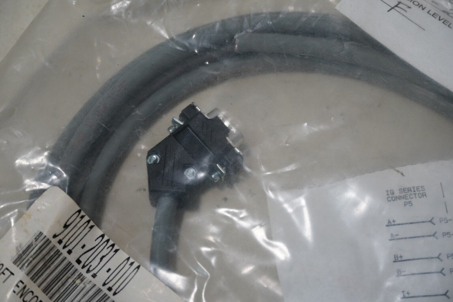 Allen Bradley 9101-2031-010 Rev F Ultra Plus Servo Cable Encoder Feedback, 10ft