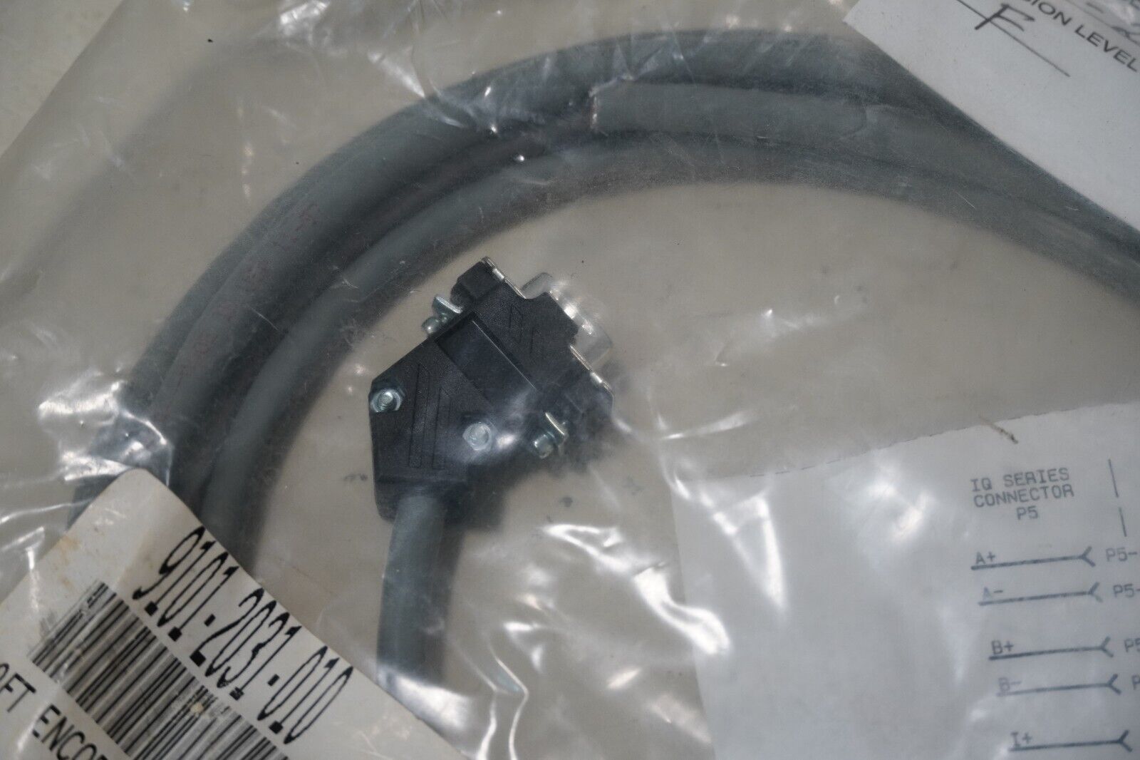 Allen Bradley 9101-2031-010 Rev F Ultra Plus Servo Cable Encoder Feedback, 10ft