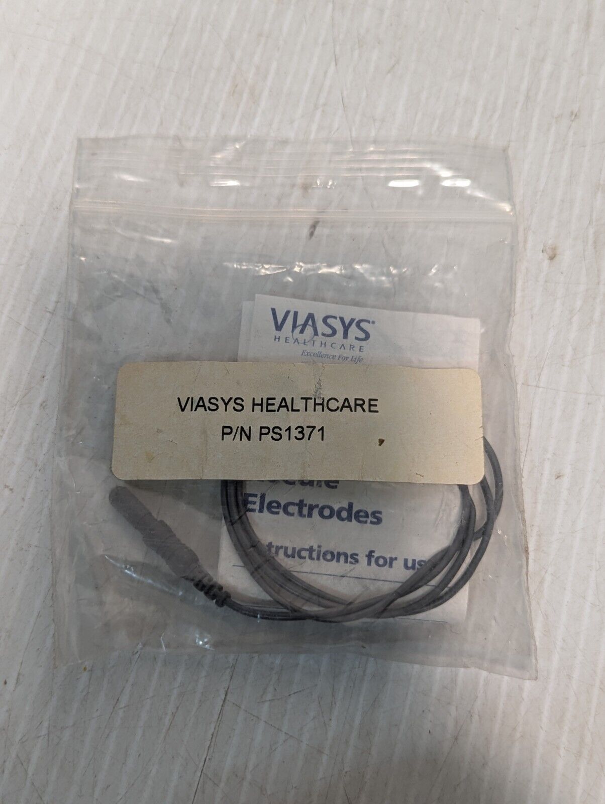 Viasys PS1371 Reusable Lead Cable for Monopolar Needle Electrodes -Free Shipping