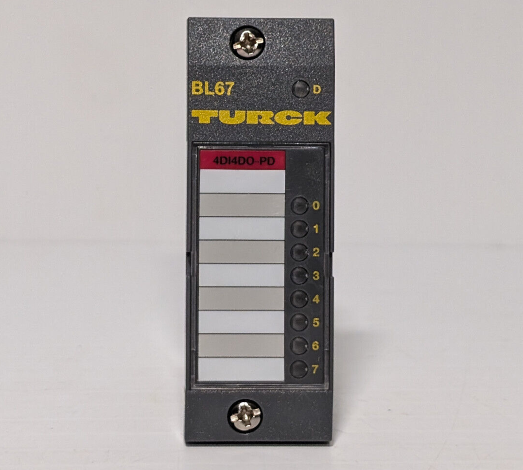 Turck BL67-4DI4DO-PD Input/Output, I/O Module -Made in Germany