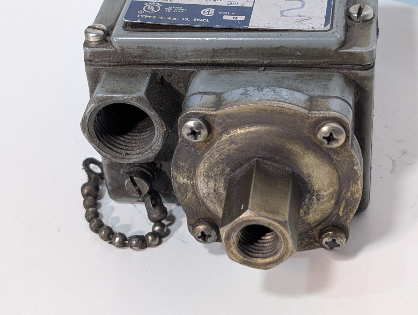 Square D 9012 GAW-4 Series C 9830 Pressure Switch 1.5-75 PSIG