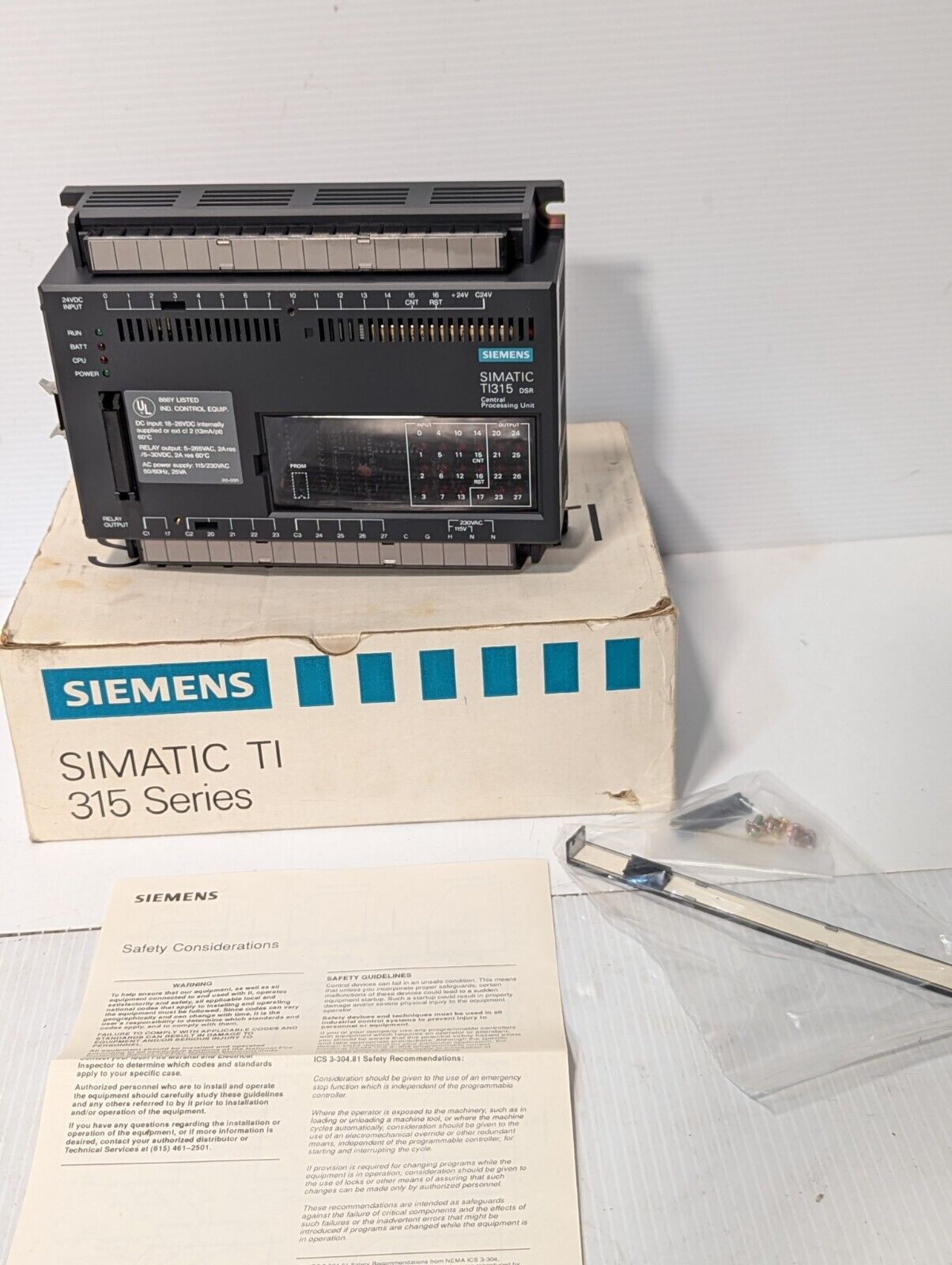 Siemens Simatic TI315 DSR central processing unit, new in box - Free Shipping