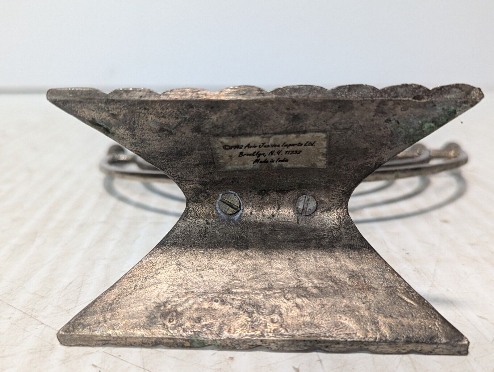 Aviv Judaica Imports Pewter Menorah w\ Star Of David, 8" x 9" - Free Shipping