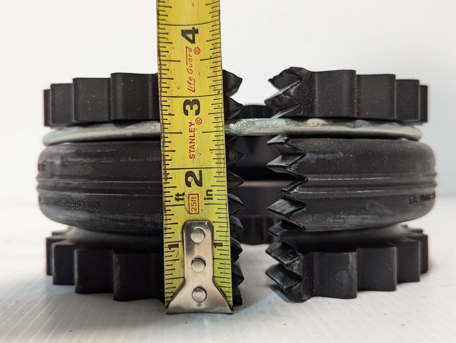 TB Wood's 10E coupling sleeve, EPDM SF, two pieces with ring, new old stock