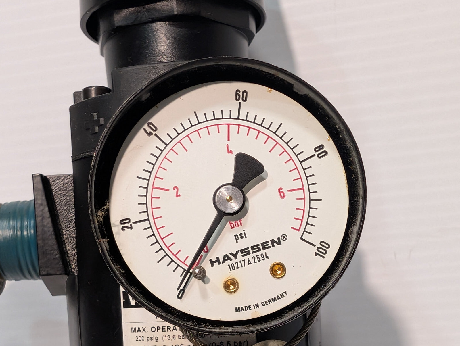 Wilkerson 10217A2656 Filter Regulator, Hayssen 10217A2594 Air Gauge Assy