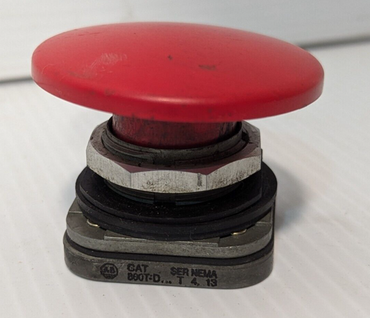 Allen Bradley 800T-D Red Pushbutton