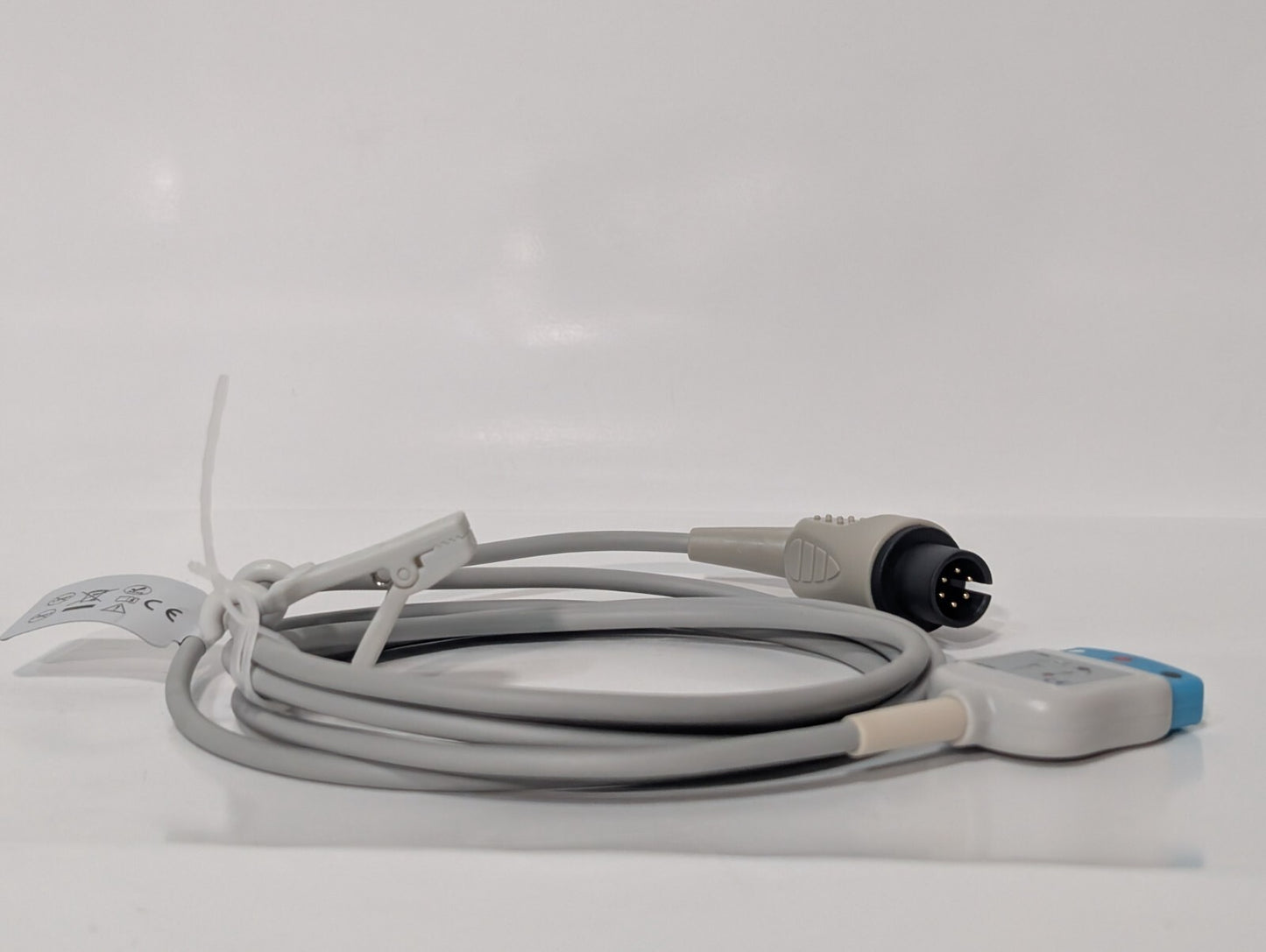 AAMI D-1340 6 Pin to 3 Lead Single (Din) ECG Trunk Cable, Blk, Red, White Leads