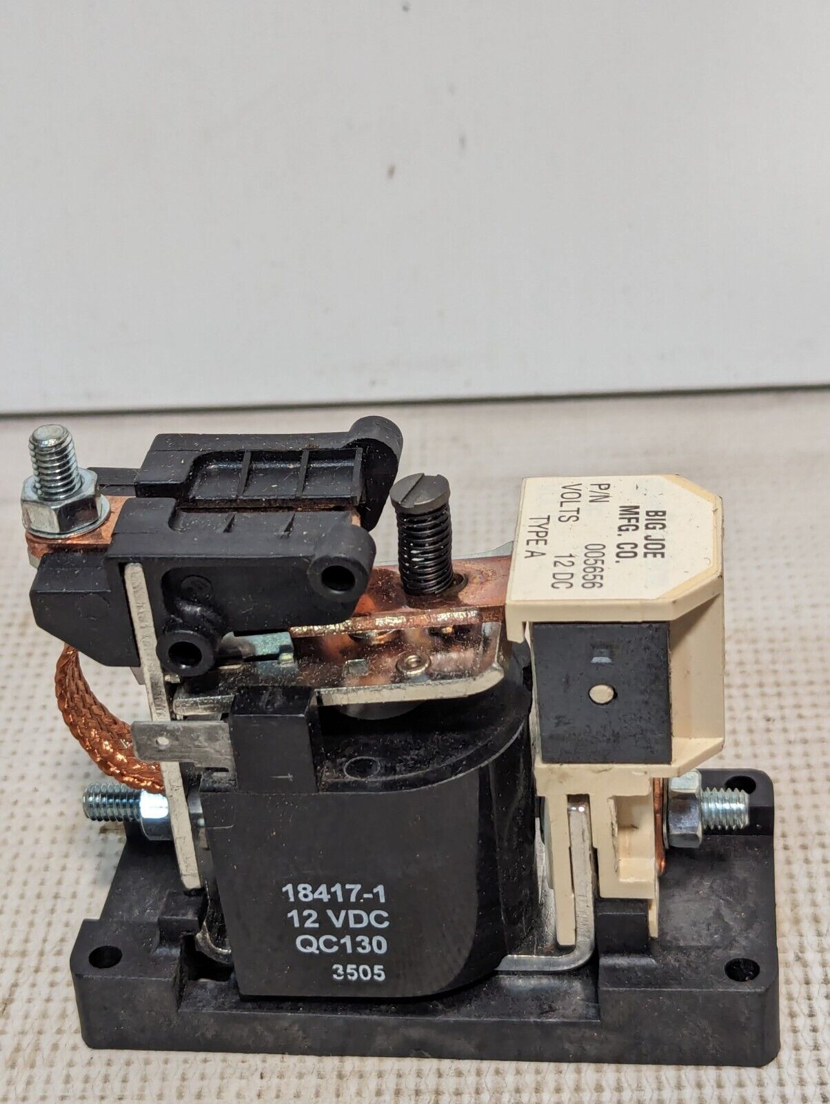 Big Joe 005656 Contactor, 12VDC Type A 18417-1 - Free Shipping