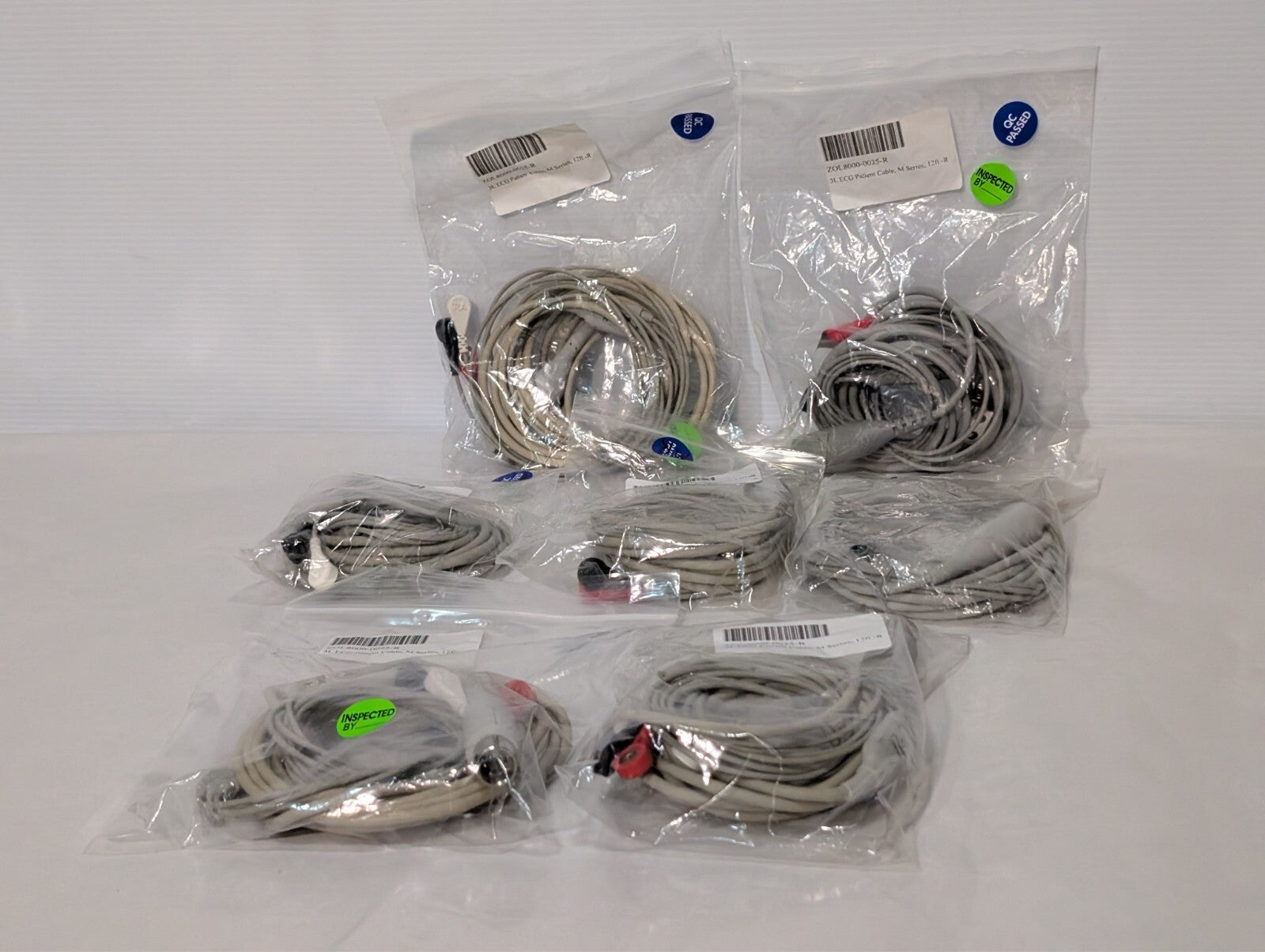 (1) ZOLL 8000-0025-R 3 Lead ECG Patient Cable, M Series, 12 Ft, -R