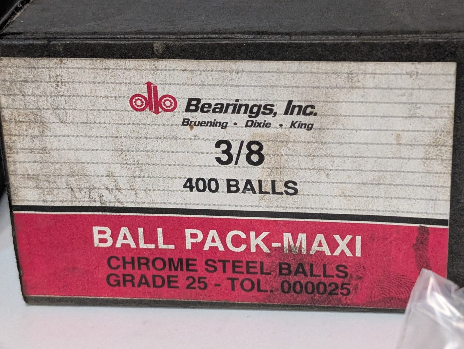 (400) Bearings Inc. 3/8" Chrome Steel Balls Grade 25 Tol. 000025