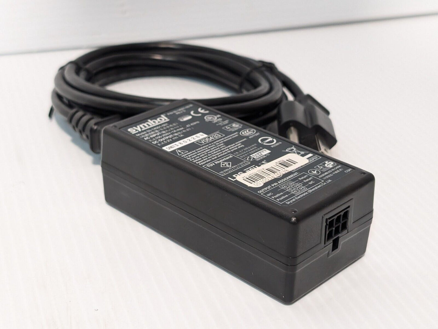 Symbol 50-14001-001R Power Adaptor, 100-250V, 1A Max, 47-63Hz - Free Shipping